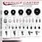 Service Caster 5'' Phenolic Swivel 3/4'' Expanding Stem Caster Set with Brake, 4PK SCC-EX20S514-PHS-TLB-34-4 - alternate 4